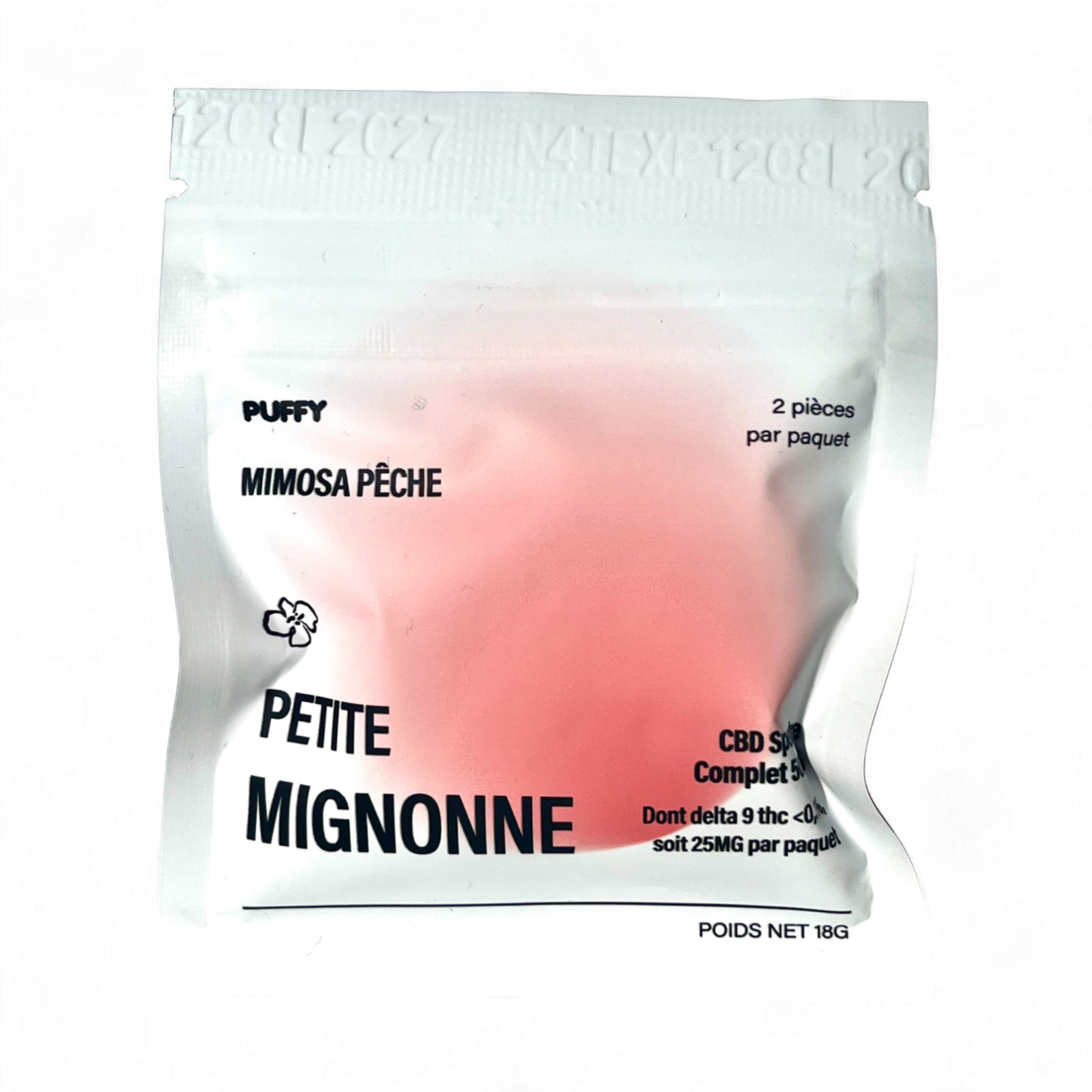 Gominolas THC 25MG/CBD 25MG sabor mimosa-melocotón