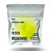 Gominolas THC 25MG/CBD 25MG sabor manzana y Sour Diesel.