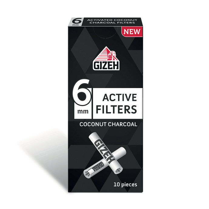 Filtros de carbón 6mm GIZEH